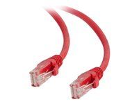 C2G - Cordon de raccordement - RJ-45 (M) pour RJ-45 (M) - 3 m - UTP - CAT 5e - démarré, sans crochet - rouge 82433