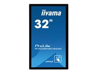 iiyama ProLite TF3238MSC-B2AG - Classe de diagonale 32" (31.5" visualisable) écran LED - signalisation numérique - avec écran tactile 1920 x 1080 - système de rétroéclairage en bordure par DEL Edge-Lit - noir TF3238MSC-B2AG