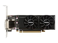 MSI GTX 1050 2GT LP - Carte graphique - NVIDIA GeForce GTX 1050 - 2 Go GDDR5 - PCIe 3.0 x16 profil bas - DVI, HDMI, DisplayPort GEFORCE GTX 1050 2GT LP