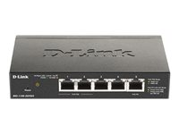 Easy Smart 5 ports Gigabit dont un port PD - Pass through 18W en 802.3at - Pas de bloc d'alimentation - Ports 1 et 2 PoE, le port 5 est PD pour l'alimenter via le câble réseau d'un autre switch PoE DGS-1100-05PDV2