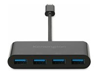 Kensington CH1200 - Concentrateur (hub) - USB-C, 10Gbps, concentrateur 4 ports - 4 x SuperSpeed USB 3.0 - de bureau K33616WW