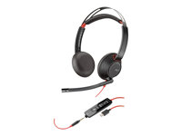 Plantronics Blackwire 5220 - 5200 Series - micro-casque - sur-oreille - filaire - USB, jack 3,5mm 207576-01