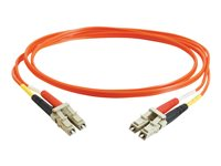 C2G Low-Smoke Zero-Halogen - Cordon de raccordement - LC multi-mode (M) pour LC multi-mode (M) - 3 m - fibre optique - 50 / 125 microns - orange 85337