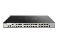 D-Link DGS 3630-28TC - Commutateur - C3 - Géré - 20 x 10/100/1000 + 4 x SFP Gigabit combiné + 4 x 10 Gigabit SFP+ - Montable sur rack DGS-3630-28TC/SI