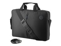 HP Value Briefcase - Sacoche pour ordinateur portable - 15.6" - avec souris optique sans fil - pour OMEN by HP 15; HP 14, 15; ENVY x360; Pavilion 14, 15; Pavilion x360; Spectre 13 2GJ35AA#ABB