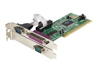 StarTech.com Carte PCI avec 2 Ports Série RS232 et 1 Port Parallèle - UART 16550 - 1x PCI / PCI-X Mâle - 1x DB25 Femelle - 2x DB-9 Mâle - Adaptateur série/parallèle - PCI - parallèle, série - 3 ports PCI2S1P