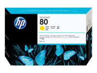 HP 80 - 350 ml - jaune - original - DesignJet - cartouche d'encre - pour DesignJet 1050c, 1050c plus, 1055cm, 1055cm plus C4848A