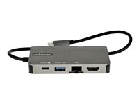 StarTech.com Adaptateur Multiports USB-C - USB-C vers HDMI 4K 30Hz/VGA 1080p - Mini Dock USB Type-C - Alimentation 100W - Hub USB 3 Ports USB 5Gbps - GbE - Câble Intégré 30cm (DKT30CHVPD2) - Station d'accueil - USB-C - VGA, HDMI - 1GbE DKT30CHVPD2