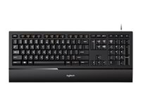 Logitech Illuminated K740 - Clavier - rétroéclairé - USB - Pan Nordic - orange, noir classique 920-005692