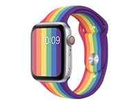 Apple 44mm Sport Band - Pride Edition - bracelet de montre pour montre intelligente - taille S/M & M/L - fierté - pour Watch (42 mm, 44 mm, 45 mm, 49 mm) MY1Y2ZM/A