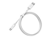 OtterBox Standard - Câble USB - 24 pin USB-C (M) pour USB (M) - USB 2.0 - 3 A - 1 m - cloud dream white 78-52536