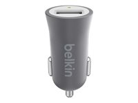 Belkin MIXIT Car Charger - Adaptateur d'alimentation pour voiture - 2.4 A (USB) - gris F8M730BTGRY