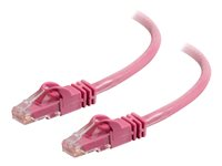 C2G Cat6 Booted Unshielded (UTP) Network Patch Cable - Cordon de raccordement - RJ-45 (M) pour RJ-45 (M) - 10 m - UTP - CAT 6 - moulé, sans crochet, bloqué - rose 83594