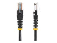 StarTech.com Câble patch UTP Cat5e de 15 m avec RJ45 moulé blanc - Cordon de connexion de 15 m - Cordon de raccordement - RJ-45 (M) pour RJ-45 (M) - 15 m - UTP - CAT 5e - moulé - noir M45PAT15MBK