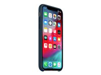 Apple - Coque de protection pour téléphone portable - silicone - vert pacifique - pour iPhone Xs MUJU2ZM/A