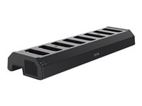 Axis W701 Docking Station 8-bay - Station de charge et de synchronisation - 80 Watt - noir - pour AXIS W100 01724-002