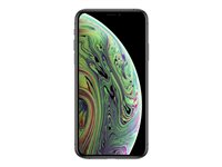 Apple iPhone XS - Smartphone - double SIM - 4G Gigabit Class LTE - 64 Go - GSM - 5.8" - 2436 x 1125 pixels (458 ppi) - Super Retina HD - 2x caméras arrière (2x front cameras) - gris MT9E2ZD/A