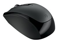 Microsoft Wireless Mobile Mouse 3500 - Souris - droitiers et gauchers - optique - 3 boutons - sans fil - 2.4 GHz - récepteur sans fil USB - noir GMF-00292