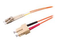 Uniformatic - Câble réseau - SC multi-mode (M) pour LC multi-mode (M) - 2 m - fibre optique - 62 / 125 microns - OM1 - orange 21022