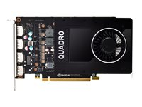 NVIDIA Quadro P2000 - Carte graphique - Quadro P2000 - 5 Go GDDR5 - PCIe 3.0 x16 - 4 x DisplayPort - En vrac (pack de 5) VCQP2000BLK-5