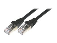 MCL Samar - Cordon de raccordement - RJ-45 (M) pour RJ-45 (M) - 5 m - SFTP - CAT 6 - moulé, sans crochet, bloqué - noir FCC6BMSF-5M/N