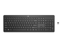 HP 230 - Clavier - sans fil - 2.4 GHz - Français - noir - pour OMEN by HP Laptop 16; Victus by HP Laptop 16; Pavilion Plus Laptop 14; Portable 14, 15, 17 3L1E7AA#ABF