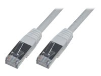 MCL - Cordon de raccordement - RJ-45 (M) pour RJ-45 (M) - 10 m - SFTP - CAT 6e - moulé, sans crochet, bloqué - gris FCC6BMSF-10M