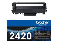 Brother TN2420 - À rendement élevé - noir - original - cartouche de toner - pour Brother DCP-L2510, L2530, L2537, L2550, HL-L2350, L2370, L2375, MFC-L2713, L2730, L2750 TN2420