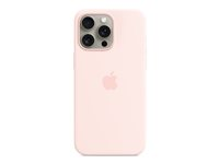 Apple - Coque de protection pour téléphone portable - compatibilité avec MagSafe - silicone - Rose clair - pour iPhone 15 Pro Max MT1U3ZM/A