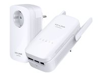 TP-LINK TL-WPA8630 KIT - Pont - commutateur 3 ports - GigE, HomePlug AV (HPAV) 2.0, IEEE 1901 - 802.11a/b/g/n/ac - Bi-bande - Branchement mural TL-WPA8630 KIT(FR)