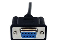 StarTech.com Câble Null Modem Croisé Série RS232 DB9 1 m - Cordon Null Modem RS232 Male Femelle - Câble NullModem DB9 (M) DB9 (F) Noir 1m - Câble de modem nul - DB-9 (F) pour DB-9 (M) - 1 m - noir - pour P/N: 1P3FPC-USB-SERIAL, ICUSB2321F, ICUSB2324, ICUSB2324I, ICUSB232PRO, ICUSB232V2 SCNM9FM1MBK