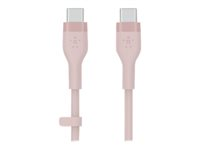 Belkin BOOST CHARGE - Câble USB - 24 pin USB-C (M) pour 24 pin USB-C (M) - USB 2.0 - 3 m - rose CAB009BT3MPK