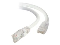 C2G - Cordon de raccordement - RJ-45 (M) pour RJ-45 (M) - 50 cm - UTP - CAT 6 - démarré, sans crochet - blanc 82483