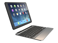 ZAGG Slim Book - Clavier et étui - rétroéclairé - Bluetooth - Français - noir clavier, noir étui IM4ZF2-BBF