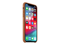 Apple - Coque de protection pour téléphone portable - cuir - marron selle - pour iPhone XS MRWP2ZM/A