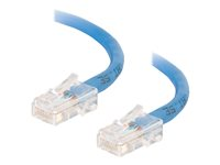 C2G Cat5e Non-Booted Unshielded (UTP) Network Patch Cable - Cordon de raccordement - RJ-45 (M) pour RJ-45 (M) - 10 m - UTP - CAT 5e - bloqué, uniboot - bleu 83027