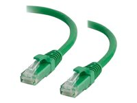 C2G - Cordon de raccordement - RJ-45 (M) pour RJ-45 (M) - 3 m - UTP - CAT 5e - démarré, sans crochet - vert 82427