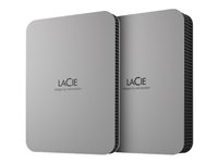 LaCie Mobile Drive STLR4000400 - Apple Exclusive - disque dur - chiffré - 4 To - externe (portable) - USB 3.2 Gen 1 (USB-C connecteur) - Self-Encrypting Drive (SED) - gris sidéral - avec 3 ans de Seagate Rescue Data Recovery STLR4000400