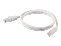 C2G Cat6 Booted Unshielded (UTP) Network Patch Cable - Cordon de raccordement - RJ-45 (M) pour RJ-45 (M) - 15 m - UTP - CAT 6 - moulé, sans crochet, bloqué - blanc 83493