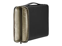 HP Carry Sleeve - Housse d'ordinateur portable - 15.6" - noir, or - pour Laptop 14, 14s, 15, 15s; Pavilion 13, 14, 15 3XD35AA#ABB