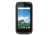 CrossCall Trekker M1 Core - 4G smartphone - double SIM - RAM 2 Go / Mémoire interne 16 Go - microSD slot - Écran LCD - 4.5" - 854 x 480 pixels - rear camera 8 MP - front camera 2 MP - anthracite/rouge TRM1C.BO.AR045