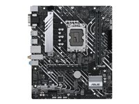 ASUS PRIME H610M-A WIFI D4 - Carte-mère - micro ATX - Socket LGA1700 - H610 Chipset - USB 3.2 Gen 1, USB 3.2 Gen 2 - Gigabit LAN, Wi-Fi, Bluetooth - carte graphique embarquée (unité centrale requise) - audio HD (8 canaux) 90MB1C80-M0EAY0