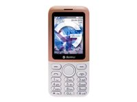 Danew G10 - Téléphone de service - double SIM - RAM 32 Mo / Mémoire interne 32 Mo - microSD slot - 240 x 320 pixels - rear camera 0,3 MP - or G10-OR