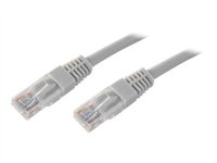 MCL Samar - Cordon de raccordement - RJ-45 (M) pour RJ-45 (M) - 50 cm - UTP - CAT 5e - moulé, bloqué - blanc FCC5EM-0.5M/W