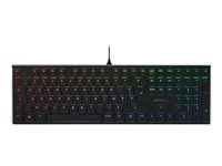 CHERRY MX 10.0N RGB - Clavier - backlit - USB - Français - commutateur : CHERRY MX Low Profile RGB Speed - noir G8A-25010LVBFR-2