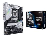 ASUS PRIME Z490-A - Carte-mère - ATX - Socket LGA1200 - Z490 - USB-C Gen2, USB 3.2 Gen 1, USB 3.2 Gen 2 - 2.5 Gigabit LAN - carte graphique embarquée (unité centrale requise) - audio HD (8 canaux) 90MB1390-M0EAY0