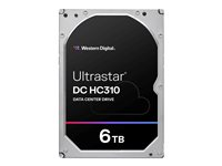 WD Ultrastar DC HC310 HUS726T6TAL4201 - Disque dur - chiffré - 6 To - interne - 3.5" - SAS 12Gb/s - 7200 tours/min - mémoire tampon : 256 Mo - TCG Encryption 0B36015