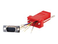 C2G Modular Adapter - Adaptateur série - RJ-45 (F) pour DB-9 (M) - rouge 81551