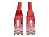 Tripp Lite 20ft Cat6 Gigabit Snagless Molded Patch Cable RJ45 M/M Red 20' - Cordon de raccordement - RJ-45 (M) pour RJ-45 (M) - 6.1 m - UTP - CAT 6 - moulé, sans crochet, bloqué - rouge N201-020-RD