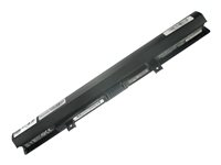 DLH - Batterie de portable (standard) (équivalent à : Toshiba PA5185U-1BRS, Toshiba PA5184U-1BRS, Toshiba PA5186U-1BRS, Toshiba PA5195U-1BRS) - Lithium Ion - 4 cellules - 2600 mAh - 39 Wh - noir - pour Toshiba Satellite BC55, C50, C55, C70, C75, L50, L55, S50, S55 TOBA2224-B040Q2